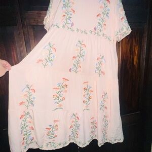 Roolee Floral Embroidered Dress